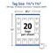 Avery Square Printable Tags with Sure Feed, 1.5" x 1.5", White, 200 Customizable Tags with Strings, Great for Branding, Gift Tags, Price Tags, and More (22849)